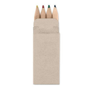 4 Mini Colouring Pencils 100 Pack