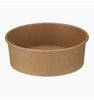 50 Pack Compostable Round Kraft Takeaway Containers 500ml
