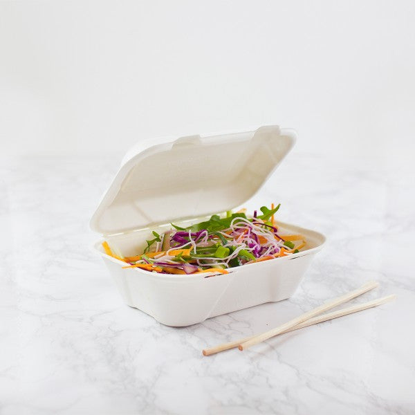 Vegware Bagasse Clamshells Heavyweight 7x5in HW-B001