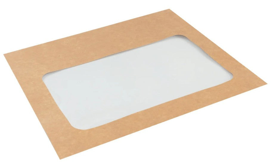Colpac Kraft Medium Platter Box With Window 25 Pack