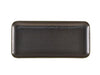 Terra Porcelain Black Narrow Rectangular Platter 36 x 16.5cm 3 Pack