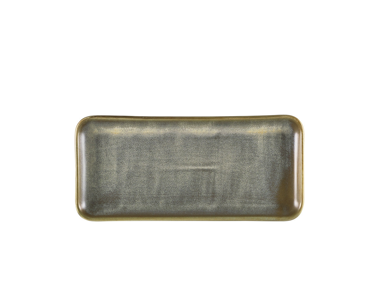 Terra Porcelain Matt Grey Narrow Rectangular Platter 27 x 12.5cm 6 Pack