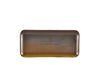 Terra Porcelain Rustic Copper Narrow Rectangular Platter 27 x 12.5cm 6 Pack