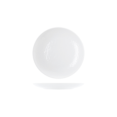 White Osaka Melamine Side Plate 23cm 12 Pack