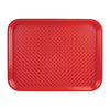 Olympia Kristallon Polypropylene Fast Food Tray Red Large 450mm P510