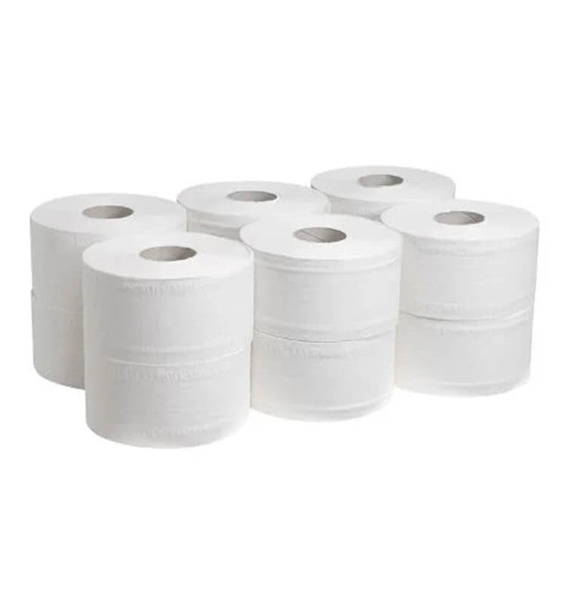 6 rolls of Mini Jumbo Toilet Roll 225 Inch 150m