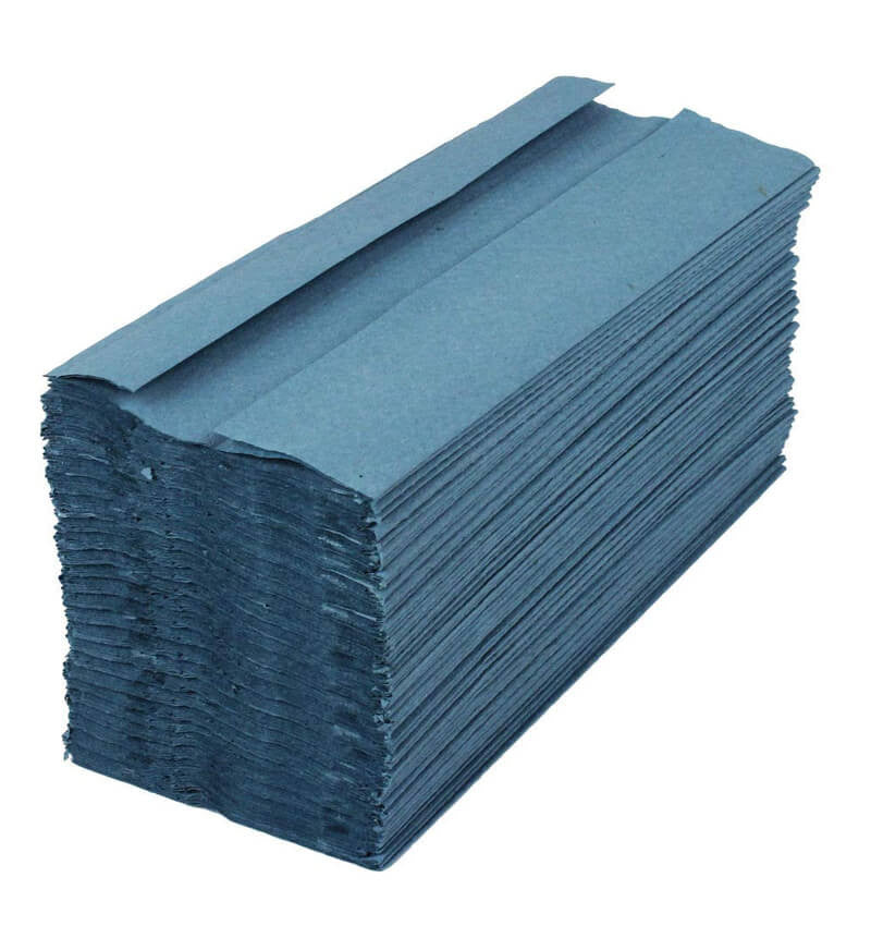 C Fold Blue 1 Ply Hand Towel