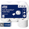Tork T8 SmartOne Advanced 2Ply Toilet Roll 6 Pack 472242