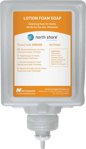 North Shore Lotion Foam Soap Fragranced 1000ml