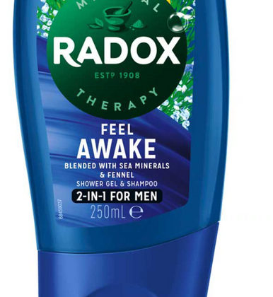 Radox 2 in 1 Feel Awake Shower Gel For Men