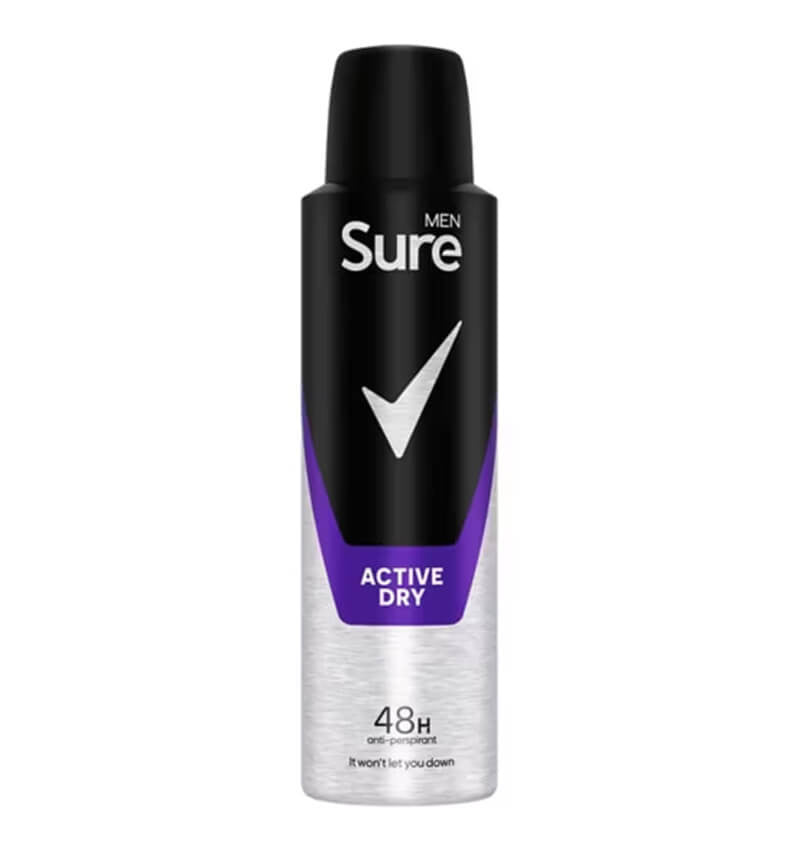 Sure Men Active Dry Antiperspirant Deodorant 150ml