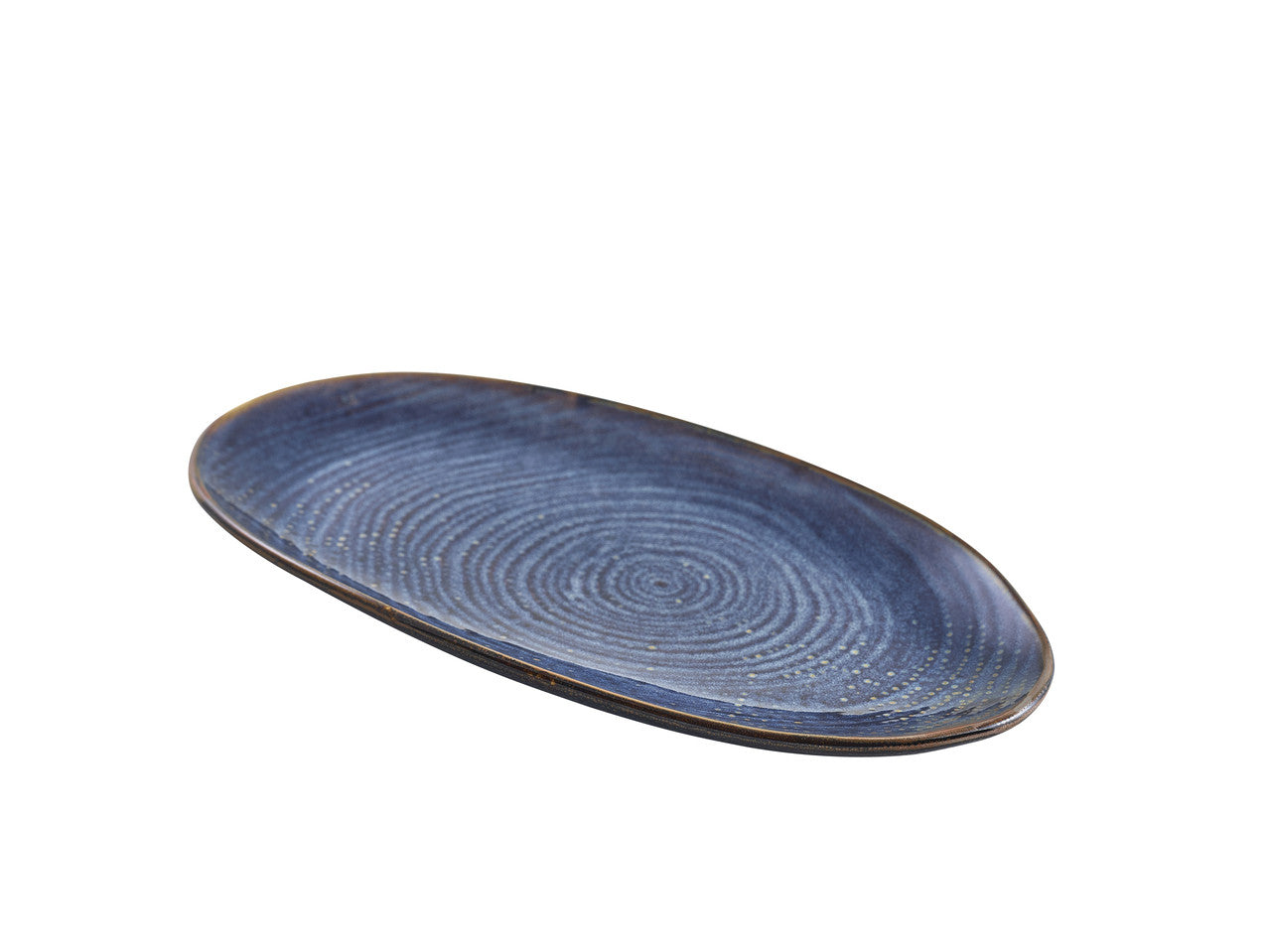 Terra Porcelain Aqua Blue Organic Platter 31cm 6 Pack Group Image