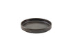 Terra Porcelain Black Presentation Plate 18cm 6 Pack
