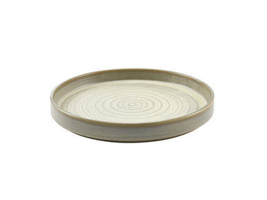 Terra Porcelain Matt Grey Presentation Plate 26cm 6 Pack