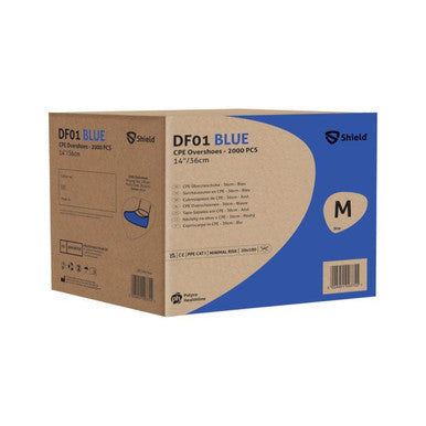 Blue Overshoe 14 Inch 100 Pack