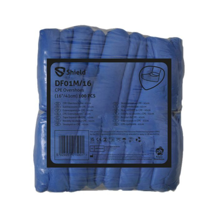 Overshoe 16 Inch Blue 100 Pack