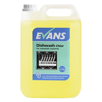 Full shot of Evans Dishwash Chlor 5Ltr.
