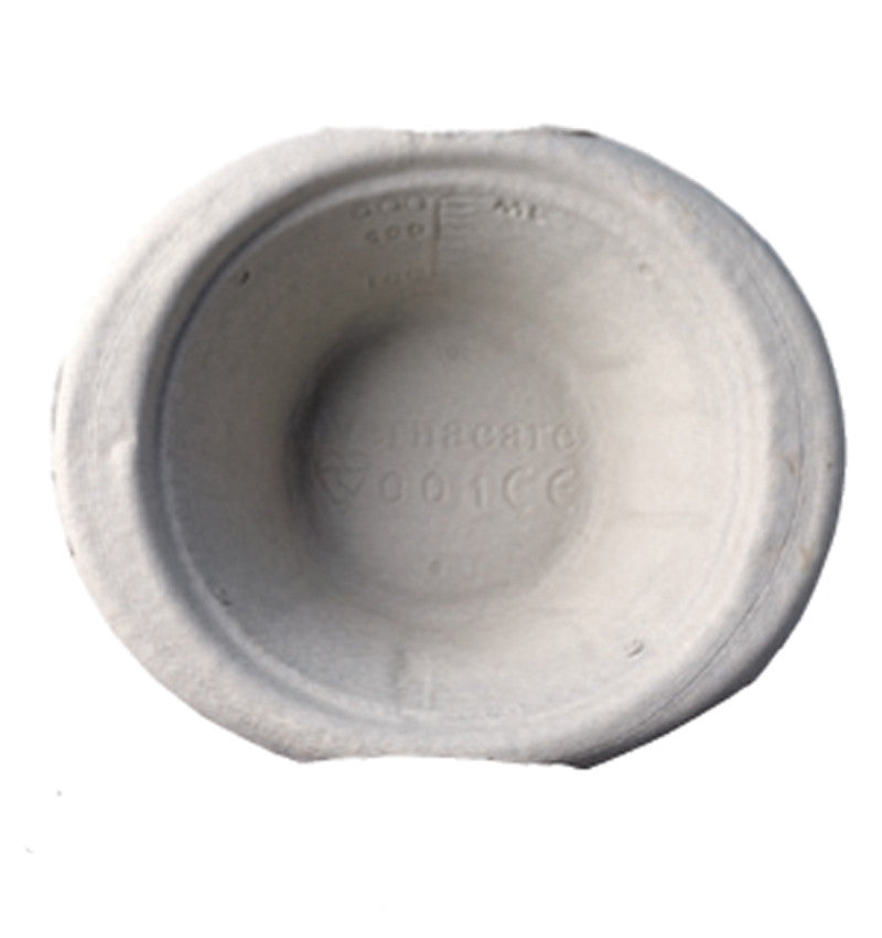 Disposable Pulp Commode Pan 1.7Ltr  birds eye view