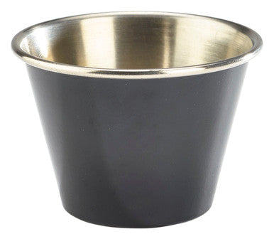 GenWare Black Stainless Steel Ramekin 71ml/2.5oz 24 Pack