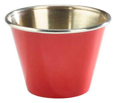 GenWare Red Stainless Steel Ramekin 71ml/2.5oz 24 Pack