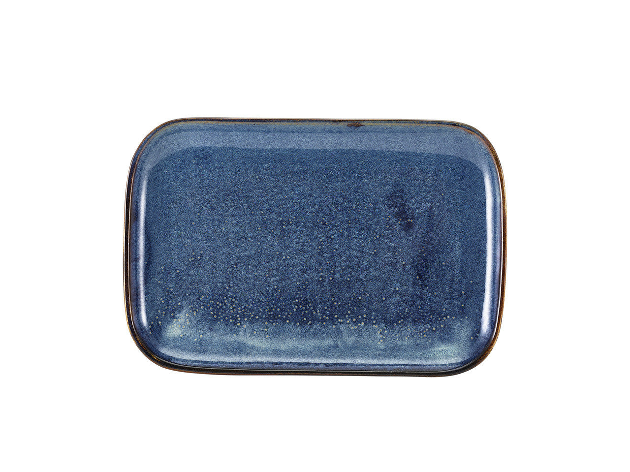 Terra Porcelain Aqua Blue Rectangular Plate 34.5 x 23.5cm 6 Pack Group Image