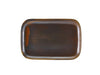 Terra Porcelain Rustic Copper Rectangular Plate 34.5 x 23.5cm 6 Pack