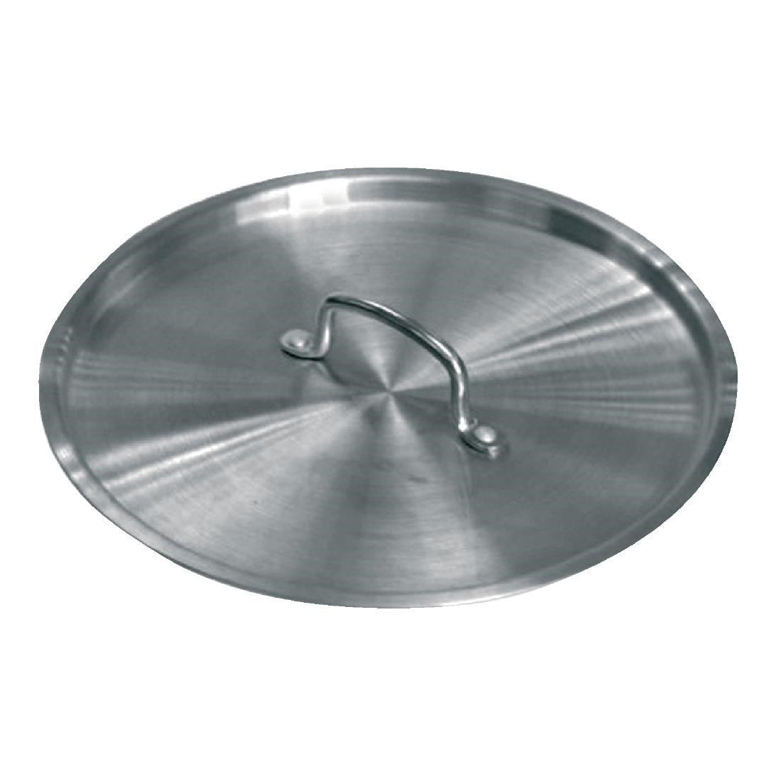 Full view of Vogue Deep Boiling Pot Lid 235mm.