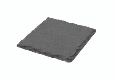 Genware Natural Edge Slate Platter 10 X 10cm 12 Pack