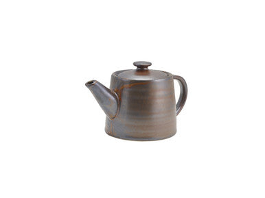 Terra Porcelain Rustic Copper Teapot 50cl/17.6oz 6 Pack