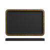 Copper/Black Utah Melamine Tray 34 x 23cm