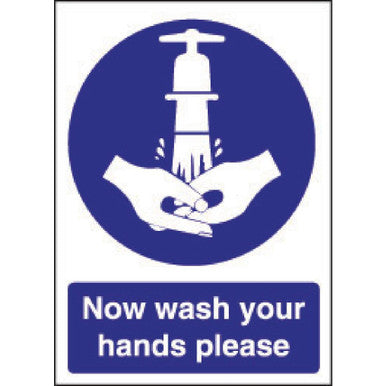 Vogue Now Wash Your Hands Sign W187