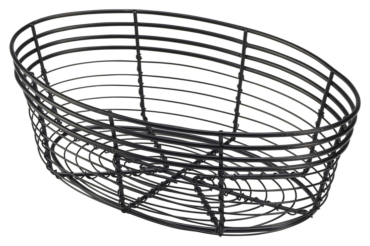 Wire Basket  Oval 25.5 x 16 x 8cm 6 Pack