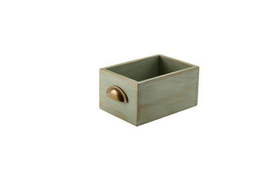 GenWare Green Wash Acacia Wood Display Drawer 21.5 x 15 x 11cm