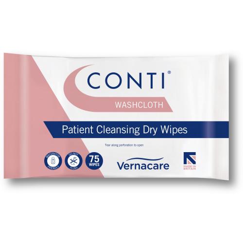 Conti Large Dry Wipes Washcloth CWW075P 1200 Pack