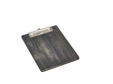 Black Wooden Menu Clipboard A5 18.5x24.5x0.6cm