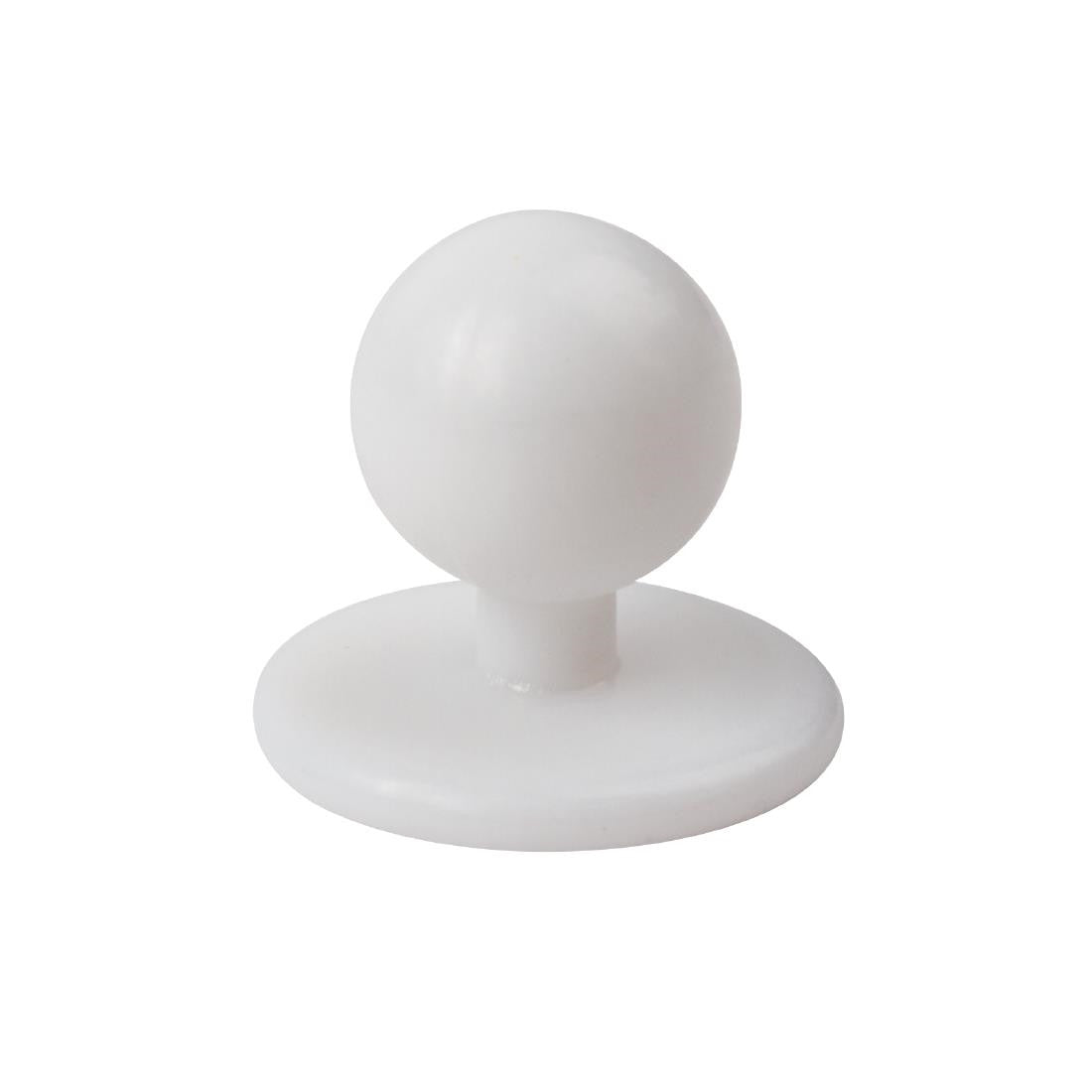 Whites Stud Buttons White (Pack of 12) A017