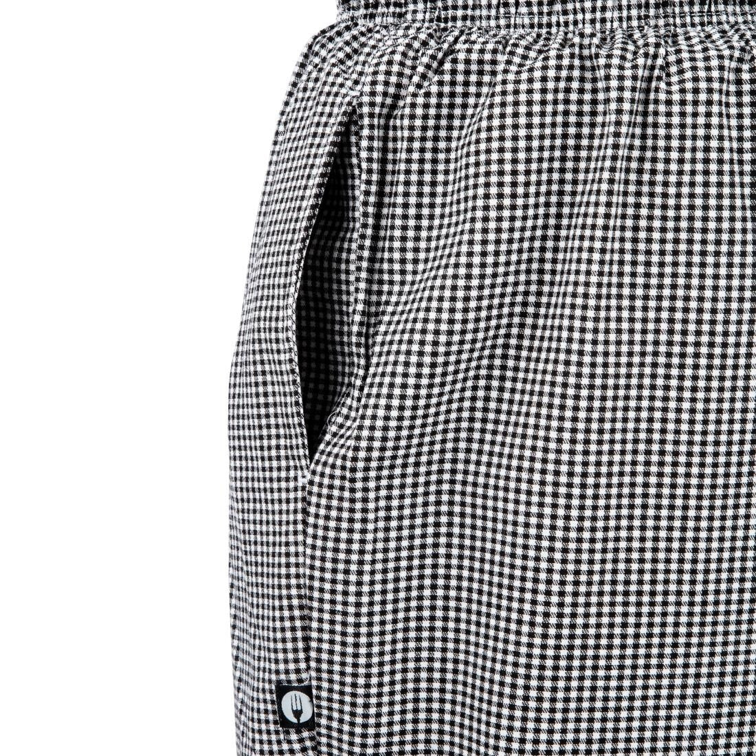 Chef Works Essential Baggy Pants Small Black Check XS A026-XS