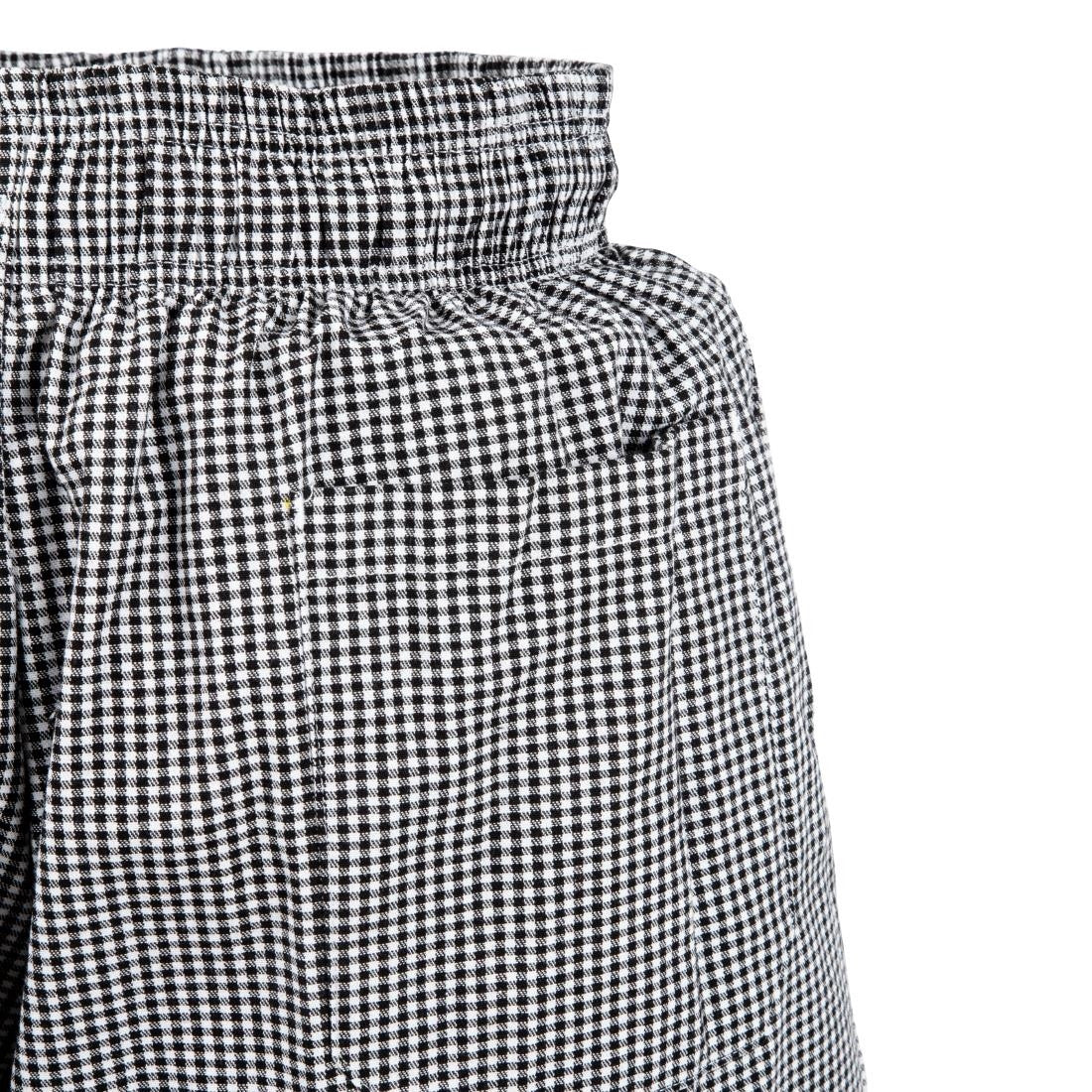 Chef Works Essential Baggy Pants Small Black Check 2XL A026-XXL