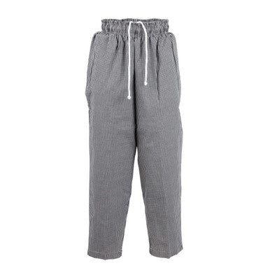 Chef Works Essential Baggy Pants Small Black Check XS A026-XS