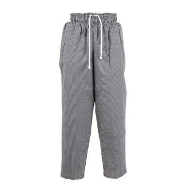Chef Works Essential Baggy Pants Small Black Check XL A026-XL