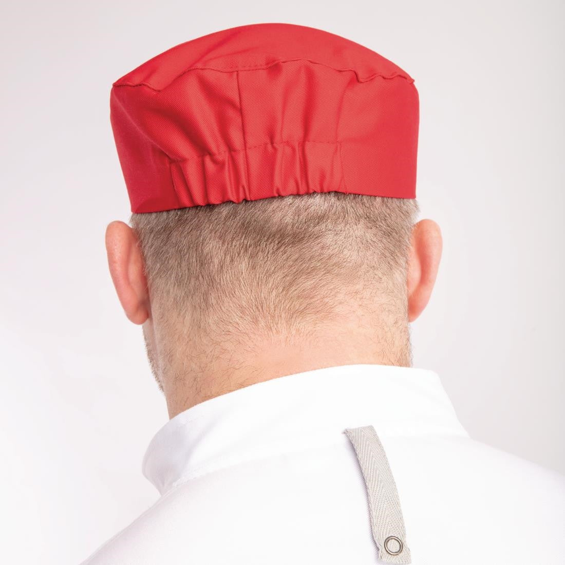 Whites Chefs Skull Cap Red A047