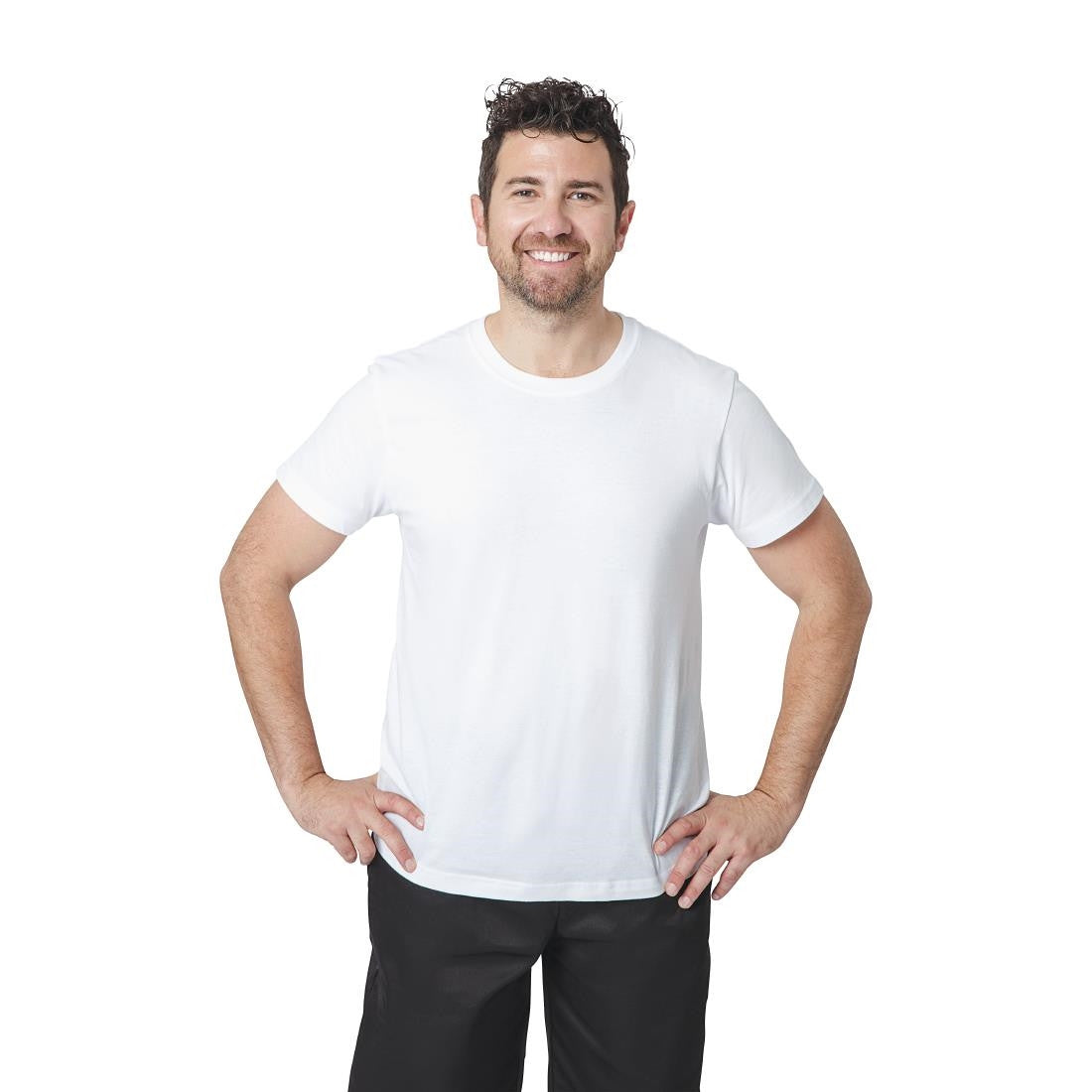 Unisex Chef T-Shirt White 3XL A103-3XL