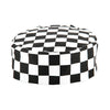 Whites Chefs Skull Cap Big Black and White Check A161