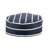 Whites Chefs Skull Cap Blue and White Butchers Stripe A171