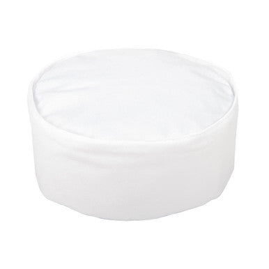 Whites Chefs Unisex Skull Cap Polycotton White - XL A203-XL