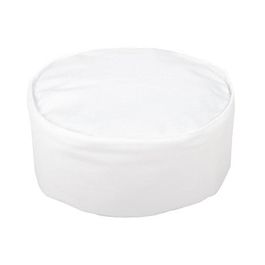 Whites Chefs Unisex Skull Cap Polycotton White - S A203-S