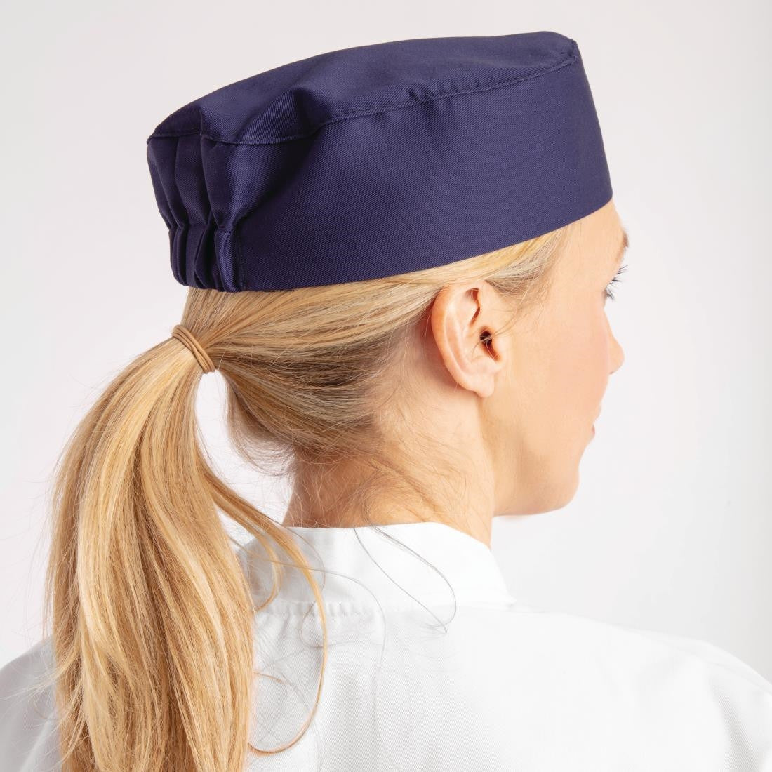 Whites Chefs Skull Cap Blue A204