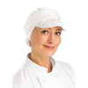 Whites Unisex Bakers Cap with Snood White A215