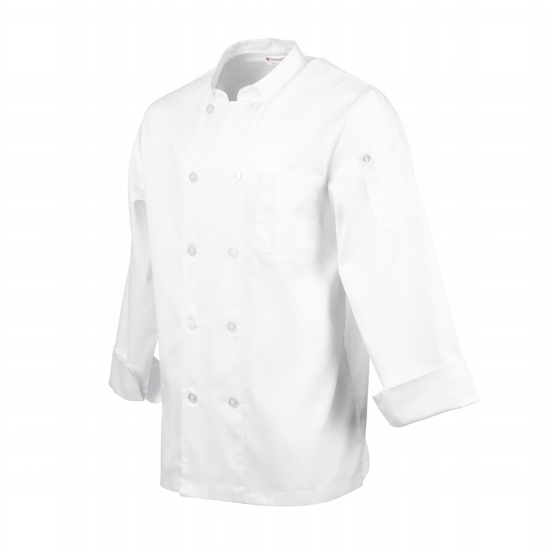 Chef Works Unisex Le Mans Chefs Jacket White M A371-M