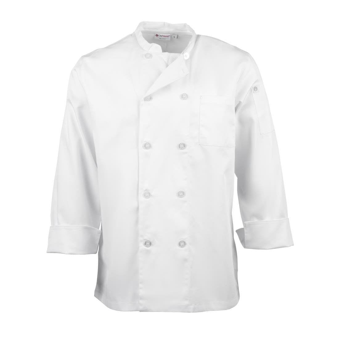 Chef Works Unisex Le Mans Chefs Jacket White S A371-S